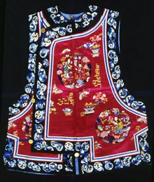 Woman's Vest, China, Qing dynasty (1644-1911), 1875/1900. Creator: Unknown