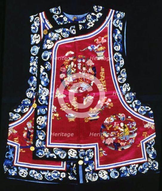 Woman's Vest, China, Qing dynasty (1644-1911), 1875/1900. Creator: Unknown.