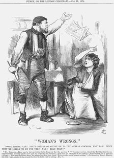 "Woman's Wrongs", 1874. Creator: Joseph Swain