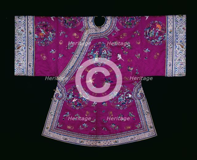 Woman's Ao (Short Robe), China, Qing dynasty (1644-1911), 1870/90. Creator: Unknown.