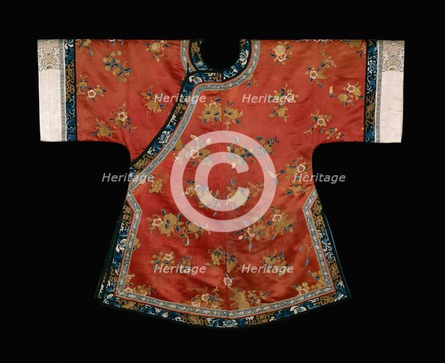 Woman's Ao (Short Robe), China, Qing dynasty (1644-1911), 1800/50. Creator: Unknown.