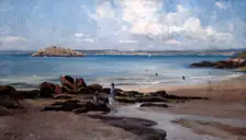 Woman's Bathing Beach 1876. Artist: Emmanuel Lansyer