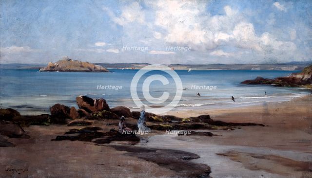 'Woman's Bathing Beach', 1876.  Artist: Emmanuel Lansyer