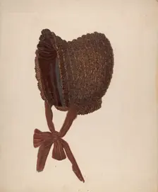 Woman's Bonnet, 1935/1942. Creator: Marie Famularo