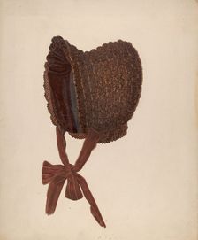 Woman's Bonnet, 1935/1942. Creator: Marie Famularo