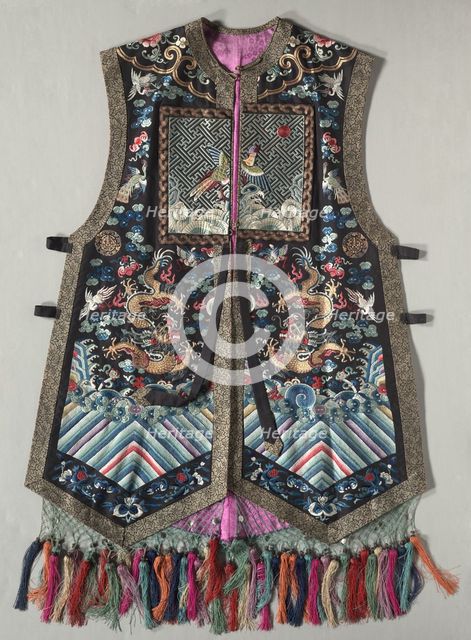 Woman's Bridal Dress, Tabard, 1800s. Creator: Unknown.