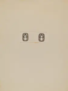 Woman's Buckles, c. 1936. Creator: Charles Criswell