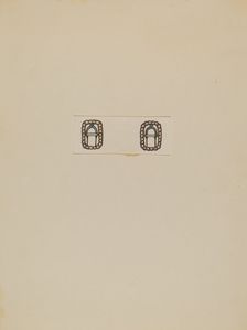 Woman's Buckles, c. 1936. Creator: Charles Criswell