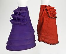 Woman's cage crinolettes (with bustles), England, between 1872 and 1875. Creator: Unknown
