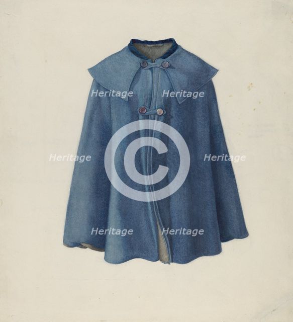 Woman's Cape, c. 1936. Creator: Helen E. Gilman.