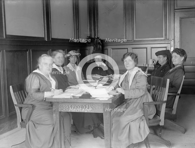 Woman's Committee - Council of National Defense, Dr. Anna Howard Shaw; Ida M. Tarbell..., 1917. Creator: Harris & Ewing.