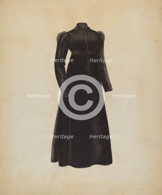 Woman's Coat, 1935/1942. Creator: Mina Greene.