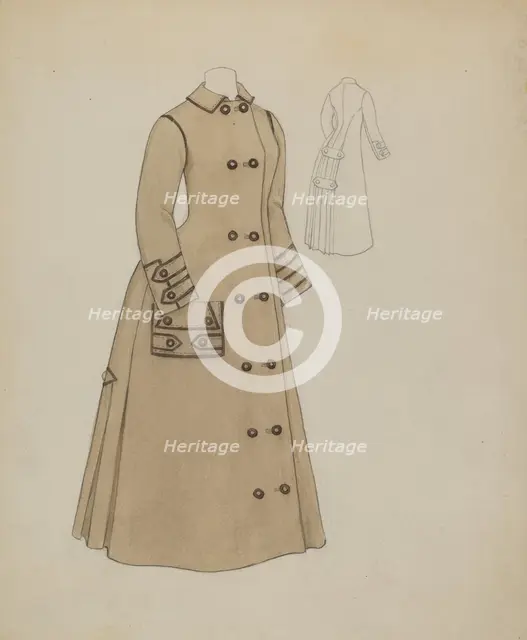 Woman's Coat, c. 1936. Creator: Roberta Spicer.