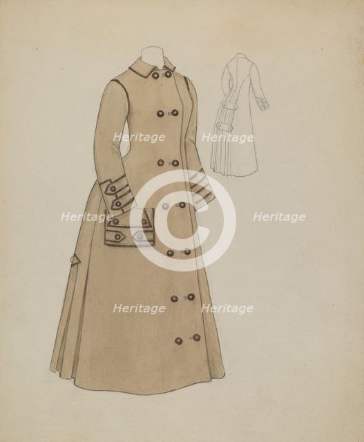 Woman's Coat, c. 1936. Creator: Roberta Spicer.