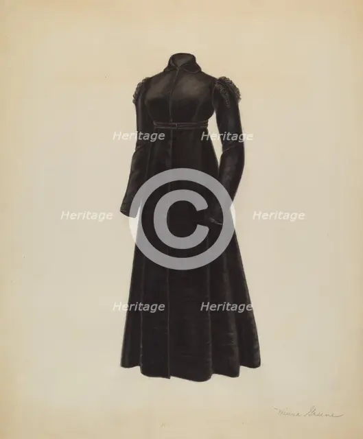Woman's Coat, c. 1938. Creator: Mina Greene.