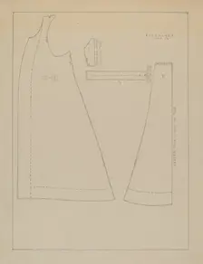 Woman's Coat (Pattern), c. 1937. Creator: Mina Greene