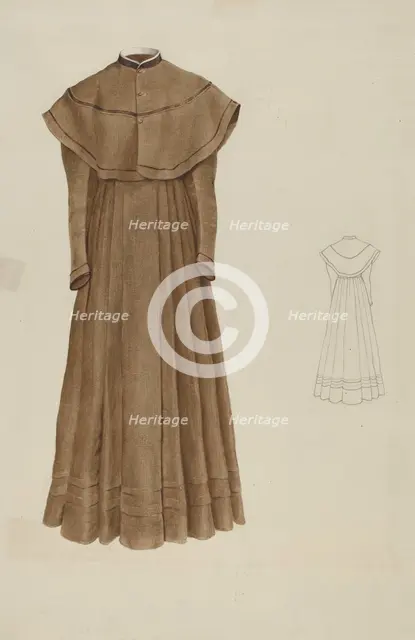 Woman's Costume, c. 1936. Creator: Elizabeth Moutal.
