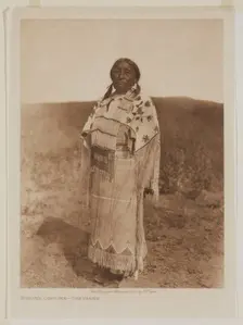 Woman's Costume, Cheyenne, 1927. Creator: Edward Sheriff Curtis