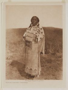 Woman's Costume, Cheyenne, 1927. Creator: Edward Sheriff Curtis