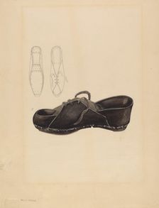 Woman's Clog, c. 1936. Creator: Melita Hofmann