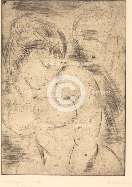 Woman's Dream (Der Traum des Weibes), 1914. Creator: Wilhelm Lehmbruck.