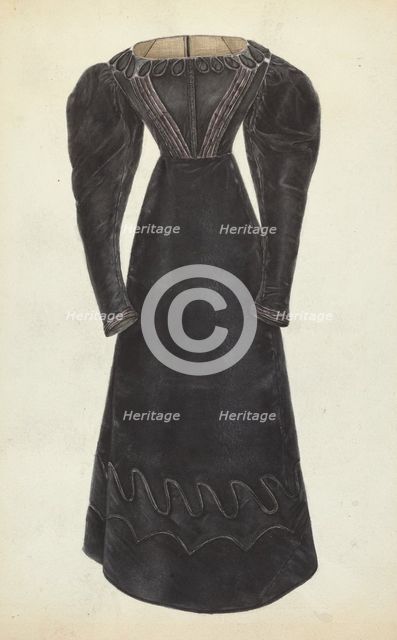 Woman's Dress, 1935/1942. Creator: Bessie Forman.