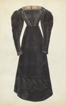 Woman's Dress, 1935/1942. Creator: Bessie Forman