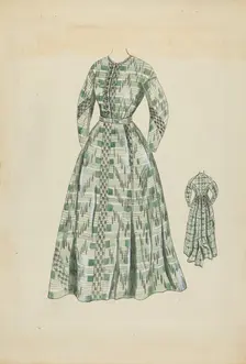 Woman's Dress, c. 1936. Creator: Rosalia Lane