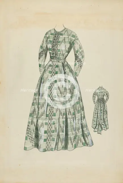Woman's Dress, c. 1936. Creator: Rosalia Lane.