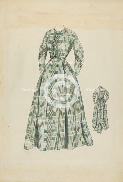 Woman's Dress, c. 1936. Creator: Rosalia Lane.