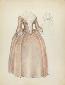Woman's Dress, c. 1940. Creator: Jessie M. Benge