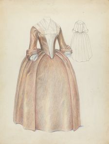 Woman's Dress, c. 1940. Creator: Jessie M. Benge