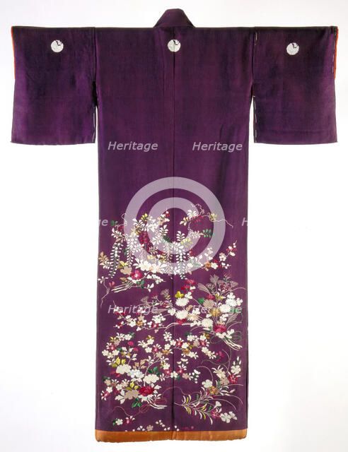 Woman's Garment, Kimono (Kosode), early 19th century. Creator: Unknown.