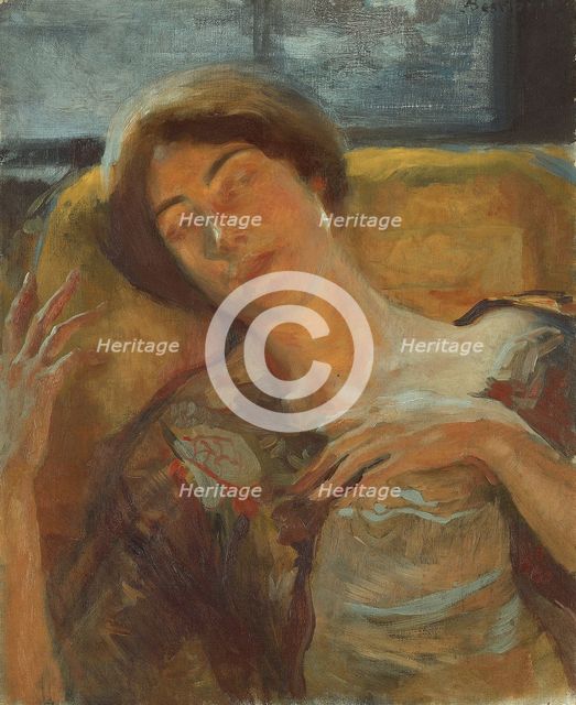 Woman's Head, c. 1890. Creator: Paul Albert Besnard.