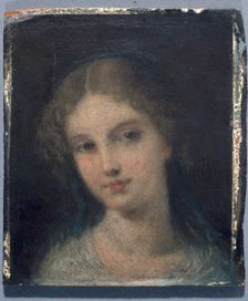 Woman's head, c1860. Creator: Pierre-Joseph Dedreux-Dorcy