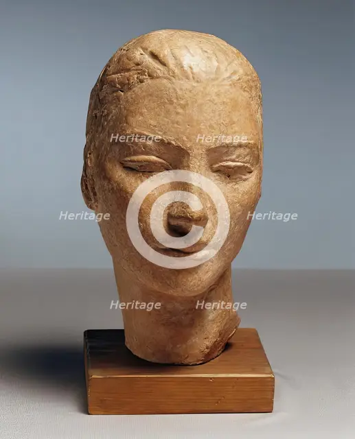Woman's head, undated. (c1910s) Creator: Herbert Garbe.
