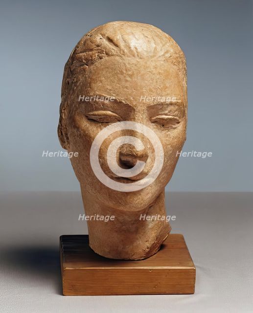 Woman's head, undated. (c1910s) Creator: Herbert Garbe.