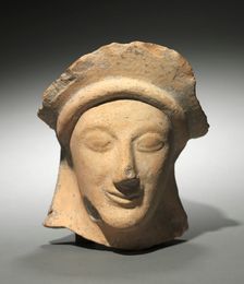 Woman's Head with Crown, 500s BC. Creator: Unknown