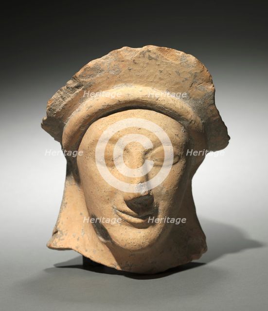 Woman's Head with Crown, 500s BC. Creator: Unknown.