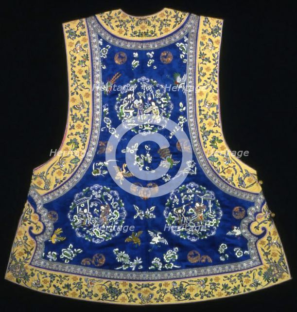 Woman's Majia (Semiformal or Informal Domestic Vest), China, Qing dynasty (1644-1911), 1870/90. Creator: Unknown.