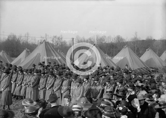 Woman's National Service School Under Woman's Section, Navy League, 1917. Creator: Harris & Ewing.