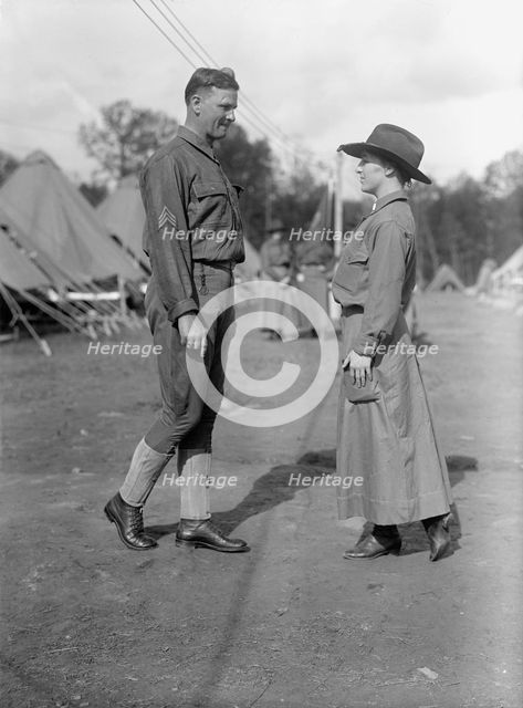 Woman's National Service School, Under Woman's Section, Navy League, Activities, 1916. Creator: Harris & Ewing.