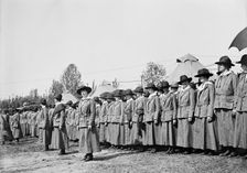 Woman's National Service School, Under Woman's Section, Navy League, Review, 1916. Creator: Harris & Ewing