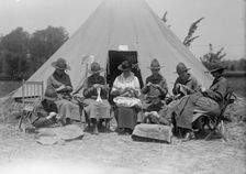 Woman's National Service School Under Woman's Section, Navy League - Knitting, 1916. Creator: Harris & Ewing
