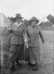 Woman's National Service School, Under Woman's Section, Navy League, at Right, Miss Poe, 1916. Creator: Harris & Ewing