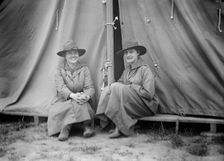 Woman's National Service School Under Woman's Section, Navy League, in Camp, 1917. Creator: Harris & Ewing