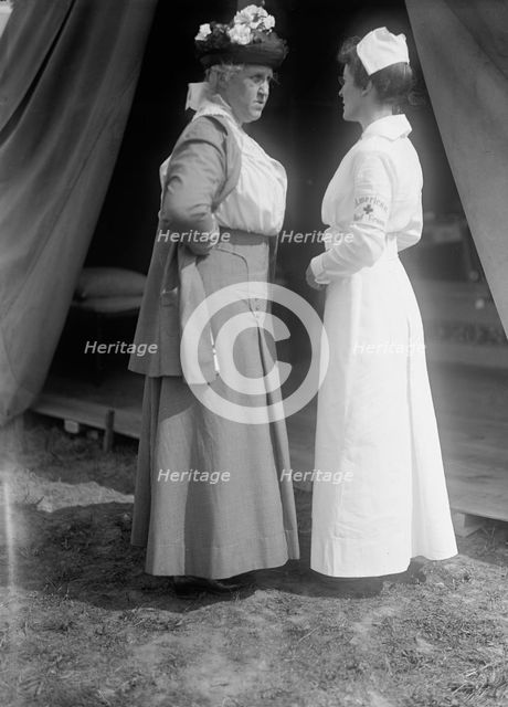 Woman's National Service School Under Woman's Section, Navy League, Red Cross Nurses, 1916. Creator: Harris & Ewing.