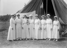 Woman's National Service School Under Woman's Section, Navy League, Red Cross Nurses, 1916. Creator: Harris & Ewing