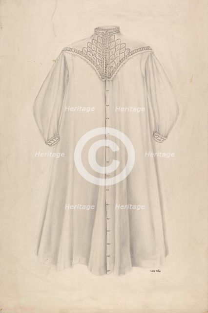 Woman's Nightgown, c. 1938. Creator: Edith Miller.