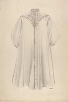 Woman's Nightgown, c. 1938. Creator: Edith Miller